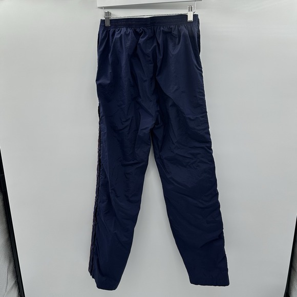 Vintage Adidas Tear Away Pants 90s y2k baggy wide leg Mens Medium Blue Purple - Picture 12 of 13